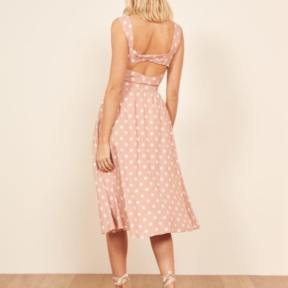 REFORMATION Lanai Polka Dot Dress